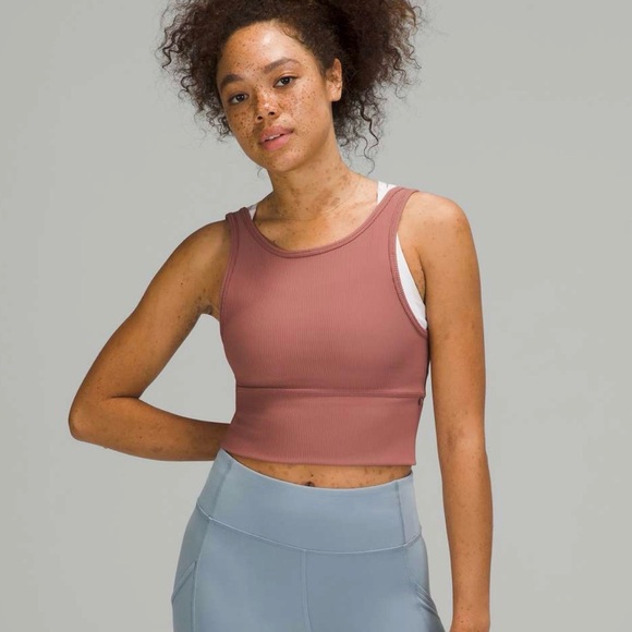 lululemon athletica Tops - Lululemon Power Pivot Tank *Rib
Spiced Chai size 8